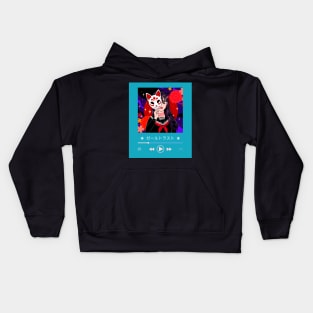 Vibrant Japanese Song Thumbnail Kids Hoodie